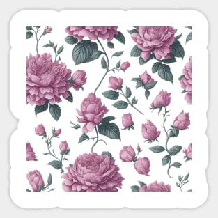 Purple Floral pattern Sticker